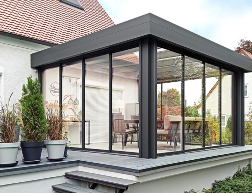Sommergarten – Diafano Lounge mit Flachdachoptik mit zweifach Isolierglas