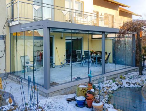 Sommergarten unter Balkon angehängt