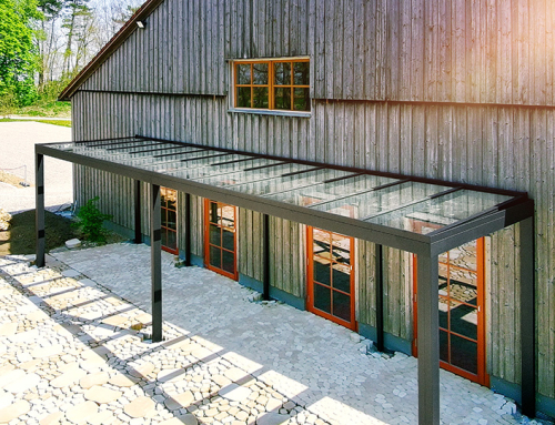 Eventlocation mit Flachdachoptik versehen